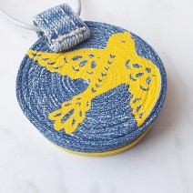 Denim pendant SWALLOW