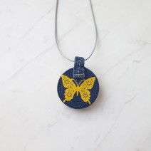 Denim pendant butterfly