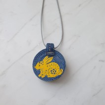 Denim pendant rabbit