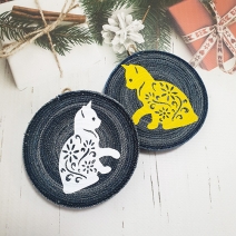 Denim Coaster Сat Set of 2