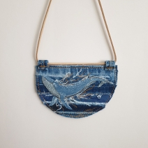 Whale Denim necklace 