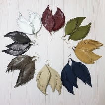 Double feathers earrings