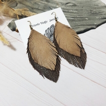 Double brown feathers