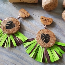 Wine Cork Earrings