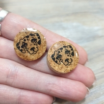 Wine Cork Earrings
